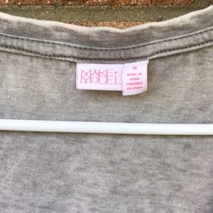 make and model Tops - Grey comfy burnout t shirt make and model Tops - Grey comfy burnout t shirt